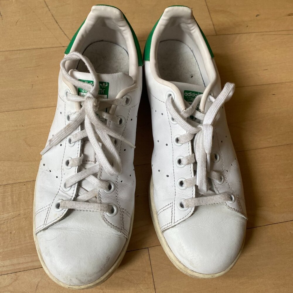 Adidas Stan smith sneakers white green womens sz 6